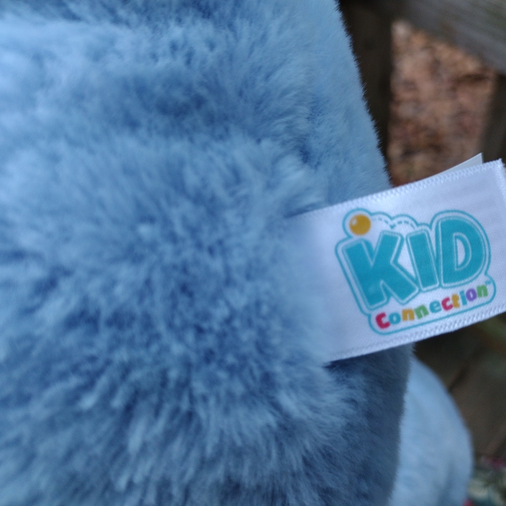 Blue and White Super Soft Stuffed Dog - Picture 3 of 3